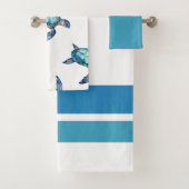 Tropisches Wasser Meeresschildkröten Bad Badhandtuch Set (Insitu)