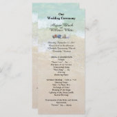 Tropisches Wasser Muscheln große Hochzeitsprogramm Programm (Vorne/Hinten)