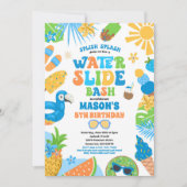 Tropisches Wasser - Sommergeburtstag Einladung (Vorderseite)