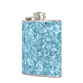 Tropisches Wasser Vinyl-Wrapped Flask Flachmann (Links)