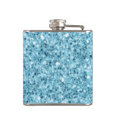 Tropisches Wasser Vinyl-Wrapped Flask Flachmann (Rückseite)