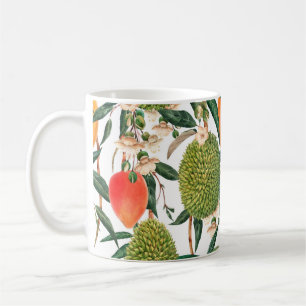 tropisches Wasserfarbenmuster, duranische Früchte, Kaffeetasse