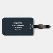 Tropisches Wasserfarbenparadies Gepäckanhänger (Rückseite horizontal)