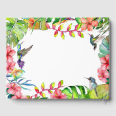 Tropisches Wasserfarbenparadies Hochzeit Gästebuch (Rückseite)