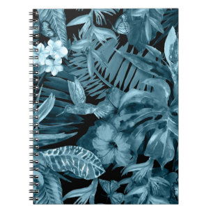 Tropisches Wasserfarbenparadies: Jungle Blossom Notizblock