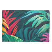 Tropisches Wasserfarbenparadies Kissenbezug (Rückseite)