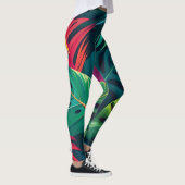 Tropisches Wasserfarbenparadies Leggings (Rechts)