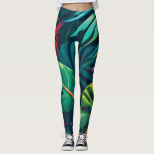 Tropisches Wasserfarbenparadies Leggings