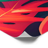 Tropisches Wasserfarbenparadies Poster (Ecke)