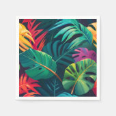 Tropisches Wasserfarbenparadies Serviette (Vorderseite)