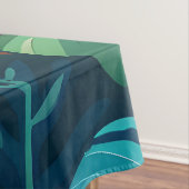 Tropisches Wasserfarbenparadies Tischdecke (Beispiel)
