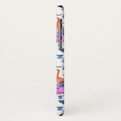 Tropisches Wasserfarbmuster| Monogramm Case-Mate iPhone Hülle (Hinten/Links)