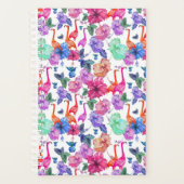 Tropisches Wasserfarbmuster Planer (Vorderseite)