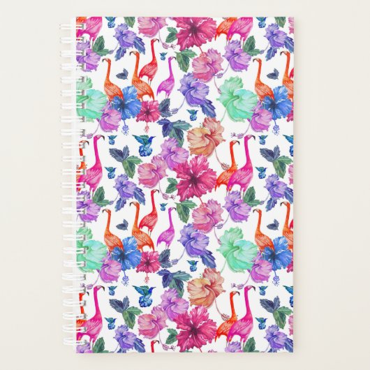 Tropisches Wasserfarbmuster Planer (Vorderseite)