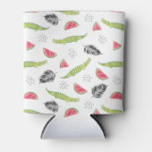 Tropisches Wassermelone-Muster Dosenkühler (Vorderseite)