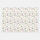 Tropisches Wassermelone-Muster Geschenkpapier Set (Vorderseite)
