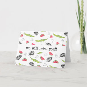 Tropisches Wassermelone-Muster Karte