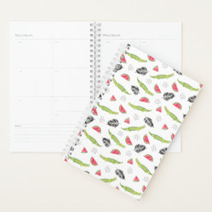 Tropisches Wassermelone-Muster Planer