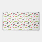 Tropisches Wassermelone-Muster Schreibtischunterlage (Vorderseite)