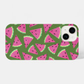 Tropisches Wassermelone Sommermuster iPhone Hülle (Rückseite (Horizontal))