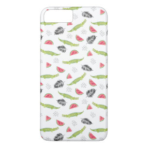 Tropisches Wassermelone-u. Krokodil-Muster Case-Mate iPhone Hülle