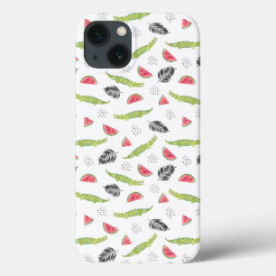 Tropisches Wassermelone-u. Krokodil-Muster Case-Mate iPhone Hülle