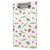 Tropisches Wassermelone-u. Krokodil-Muster Klemmbrett (Links)