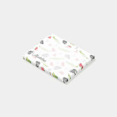 Tropisches Wassermelone-u. Krokodil-Muster Post-it Klebezettel (angewinkelt)