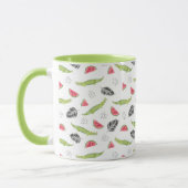Tropisches Wassermelone-u. Krokodil-Muster Tasse (Links)