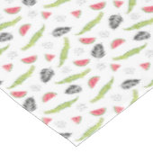 Tropisches Wassermelone-u. Krokodil-Muster Tischdecke (Schrägansicht)