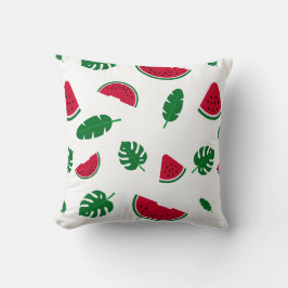 Tropisches Wassermelonen-Sommer-Nahtloses Muster Kissen