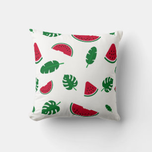 Tropisches Wassermelonen-Sommer-Nahtloses Muster Kissen