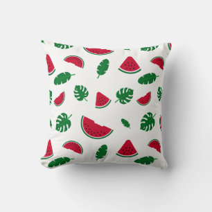 Tropisches Wassermelonen-Sommer-Nahtloses Muster Kissen