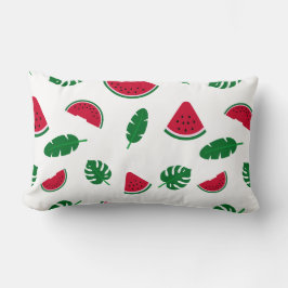 Tropisches Wassermelonen-Sommer-Nahtloses Muster Lendenkissen
