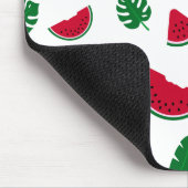 Tropisches Wassermelonen-Sommer-Nahtloses Muster Mousepad (Ecke)