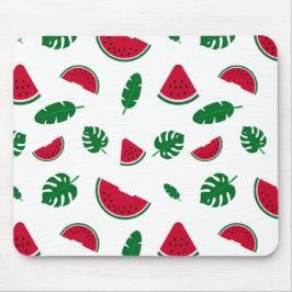 Tropisches Wassermelonen-Sommer-Nahtloses Muster Mousepad
