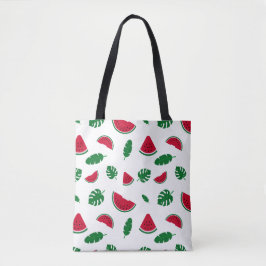 Tropisches Wassermelonen-Sommer-Nahtloses Muster Tasche