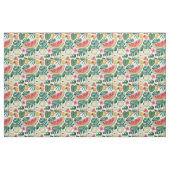 Tropisches Wassermelonen- und Zitrusmuster Stoff (Fat Quarter (45,7 x 55,9 cm))