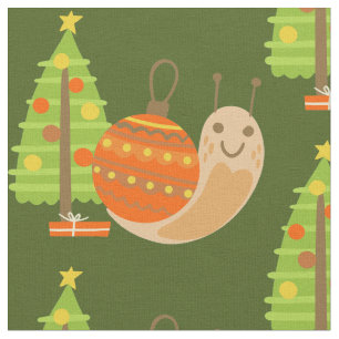 tropisches Weihnachten Juli Schnecke Sommer Xmas Stoff