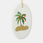 Tropisches Weihnachten Keramikornament (Rechts)