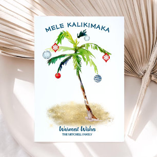Tropisches Weihnachten Mele Kalikimaka Palme
