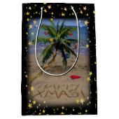 Tropisches Weihnachten Mittlere Geschenktüte (Vorderseite)