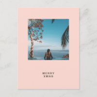 Tropisches Weihnachts-Foto und Textgrüßen