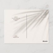 Tropisches Weihnachts-Foto und Textgrüßen Postkarte (Rückseite)