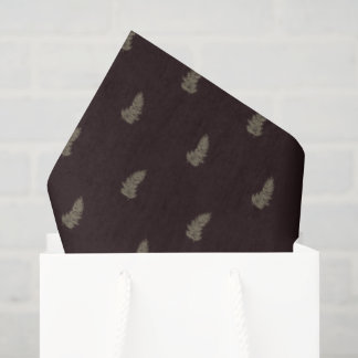 Tropisches Weihnachts-Sage-Grün-Schwarzes Palmblat Seidenpapier