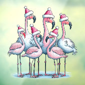 Tropisches Weihnachtsfenster Fensteraufkleber (Blatt 3)