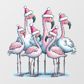 Tropisches Weihnachtsfenster Fensteraufkleber (Blatt)