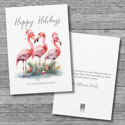 Tropisches Weihnachtsfest Feiertagskarte