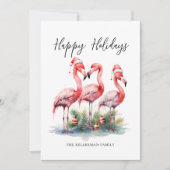 Tropisches Weihnachtsfest Feiertagskarte (Vorderseite)