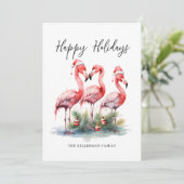 Tropisches Weihnachtsfest Feiertagskarte (Stehend Vorderseite)